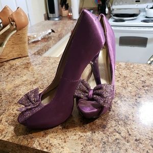 Qupid Purple Heels